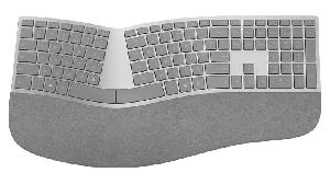 Microsoft Surface Ergonomic Keyboard - Tastatur - Grau